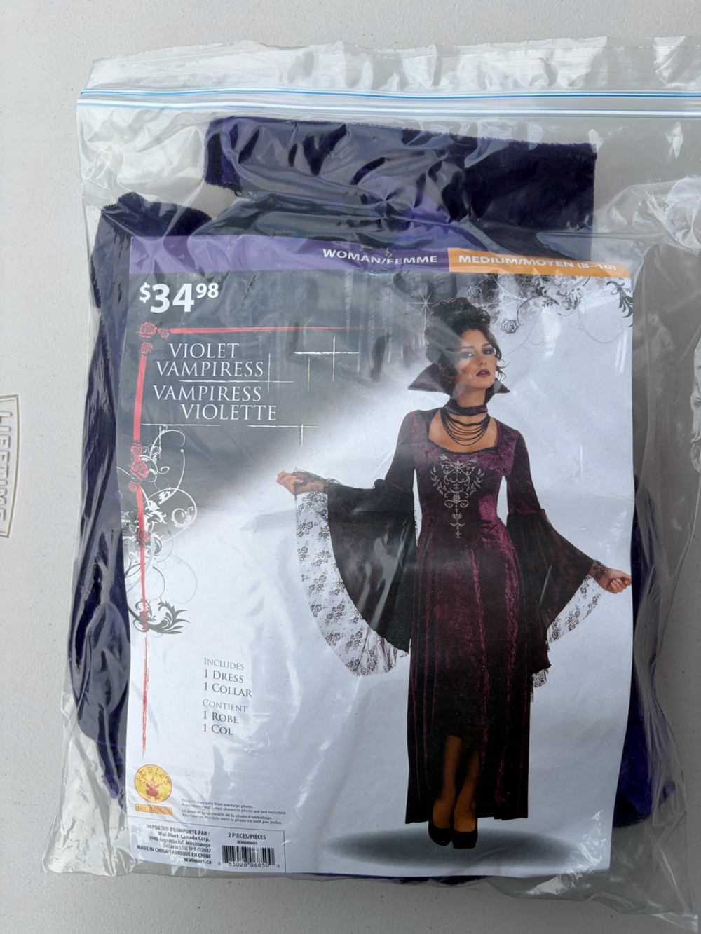 Violet Vampiress Women's Costume Robe - Violet